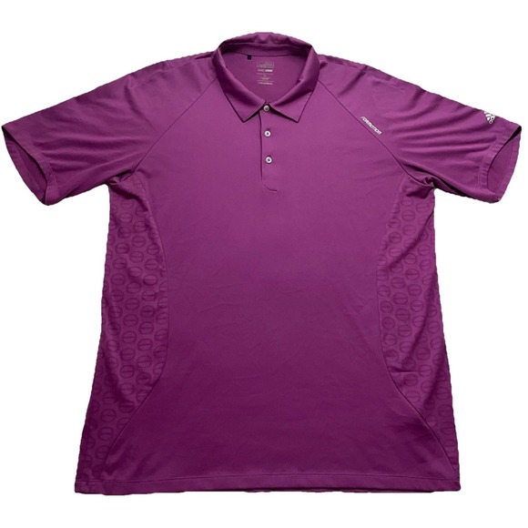 adidas Other - Adidas Clima Cool Men's Purple Outdoor Short Sleeve Polo Shirt‎ Size XL